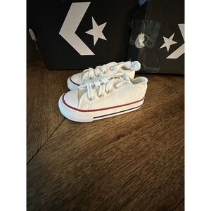 Size 5 Infant Converse CT RAVE OX Chuck Taylor All Star Optical White A01039F